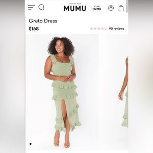 Show me your mumu moss stretch Greta dress